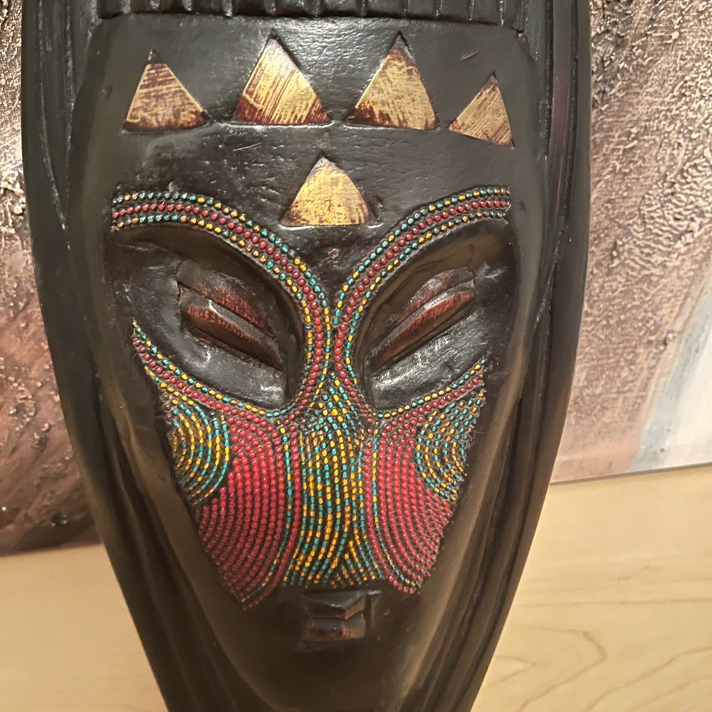 Ghana African tribe wooden wall decor .